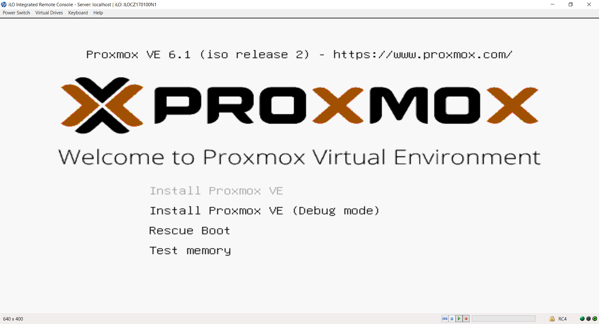 Choix d’installation Proxmox